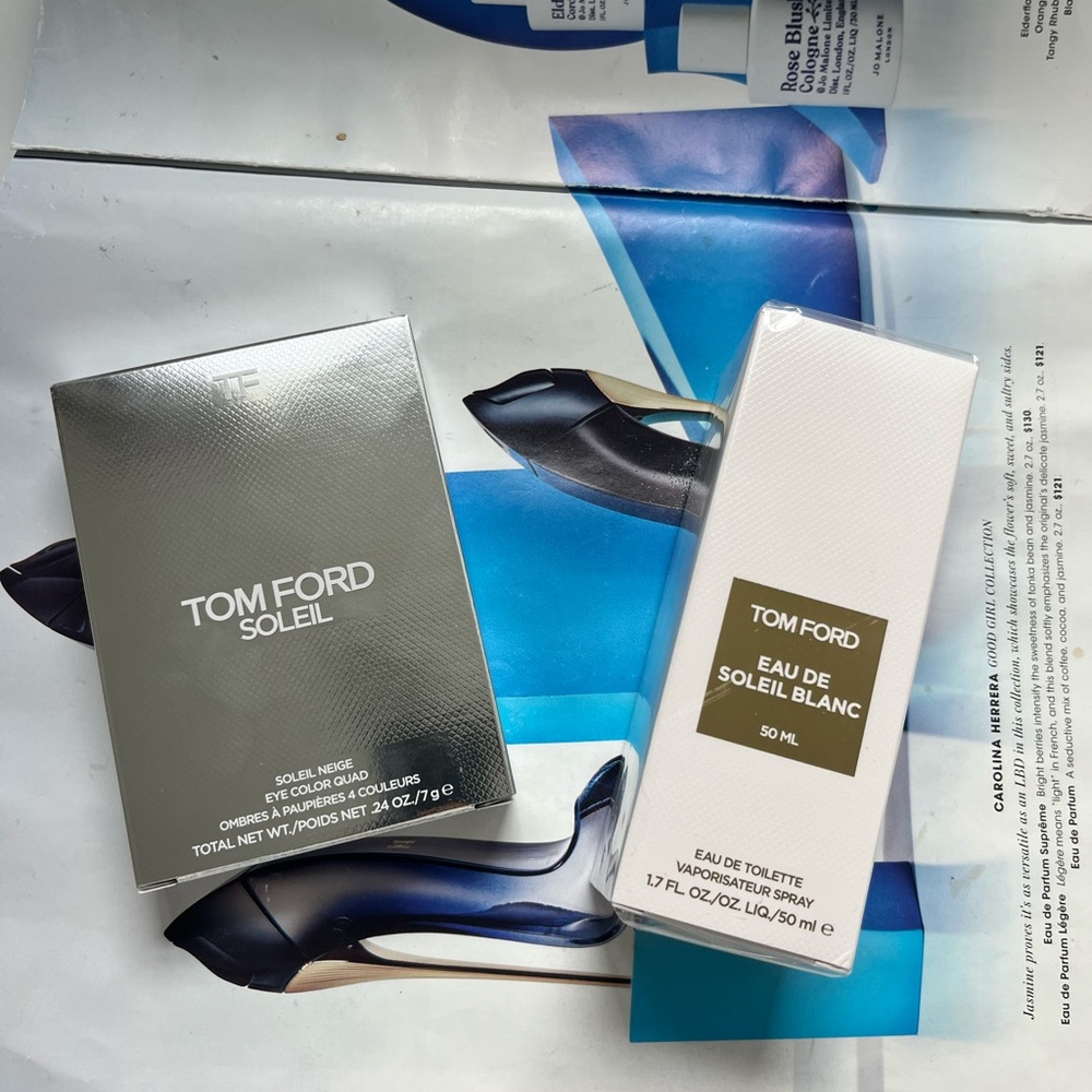 TOM FORD Soleil Blanc  Eye Color Quad 6g + soleil  blanc 1.7oz holiday set